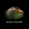 Welcome to Gator Country Design Photograph by Mark Andrew Thomas Welcome to Gator Country Design Photograph by Mark Andrew Thomas