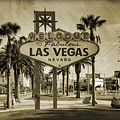 Welcome To Las Vegas Series Sepia Grunge Photograph by Ricky Barnard Welcome To Las Vegas Series Sepia Grunge Photograph by Ricky Barnard