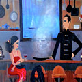 What's Cookin'? Painting by Artist Linda Marie What's Cookin'? Painting by Artist Linda Marie