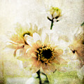 White Flowers Mixed Media by Linda Woods White Flowers Mixed Media by Linda Woods