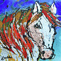 White Horse Painting by Jyotika Shroff White Horse Painting by Jyotika Shroff