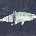 White Shark- Art by Linda Woods Painting by Linda Woods White Shark- Art by Linda Woods Painting by Linda Woods
