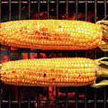 Whole Corn on grill Photograph by Johan Swanepoel Whole Corn on grill Photograph by Johan Swanepoel