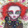 Why is a Raven like a Writing Desk? Painting by Abril Andrade Why is a Raven like a Writing Desk? Painting by Abril Andrade