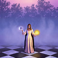 Wiccan Dawn Painting by Jerry LoFaro Wiccan Dawn Painting by Jerry LoFaro
