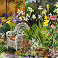 Wicker Chair Painting by Anne Gifford Wicker Chair Painting by Anne Gifford