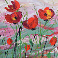 Wild Poppies - 1 Painting by Jyotika Shroff Wild Poppies - 1 Painting by Jyotika Shroff