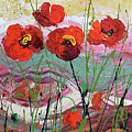 Wild Poppies - 3 Painting by Jyotika Shroff Wild Poppies - 3 Painting by Jyotika Shroff