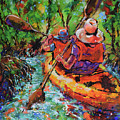 Wilderness Kayaking Painting by Jyotika Shroff Wilderness Kayaking Painting by Jyotika Shroff