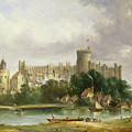 Windsor Castle from the Thames Painting by Alfred Vickers Windsor Castle from the Thames Painting by Alfred Vickers