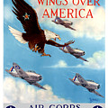 Wings Over America - Air Corps U.S. Army Painting by War Is Hell Store Wings Over America - Air Corps U.S. Army Painting by War Is Hell Store