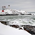 Winter at the Nubble Photograph by Steve Brown Winter at the Nubble Photograph by Steve Brown