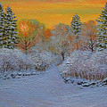 Winter Glow Painting by Frank Wilson