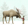 Winter Moose by Eric Fan