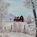 Winter solace Painting by Marilyn McNish Winter solace Painting by Marilyn McNish
