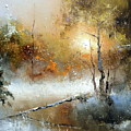 Winter Sunset Painting by Igor Medvedev Winter Sunset Painting by Igor Medvedev