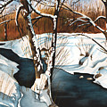 Winterscape Painting by Vic Ritchey Winterscape Painting by Vic Ritchey