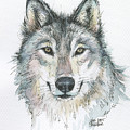 Wolf Painting by Olga Shvartsur Wolf Painting by Olga Shvartsur