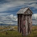 Wood Outhouse out West Photograph by Randall Nyhof Wood Outhouse out West Photograph by Randall Nyhof