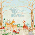 Woodland Fairy Tale - Welcome Little Prince Painting by Audrey Jeanne Roberts Woodland Fairy Tale - Welcome Little Prince Painting by Audrey Jeanne Roberts