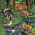 Woodland Painting by Jerry LoFaro Woodland Painting by Jerry LoFaro