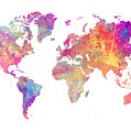 World Map Art by Justyna Jaszke JBJart World Map Art by Justyna Jaszke JBJart