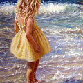 Yellow Sundress Painting by Marie Witte Yellow Sundress Painting by Marie Witte