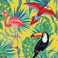 Yellow Tropic Digital Art by Mark Ashkenazi Yellow Tropic Digital Art by Mark Ashkenazi