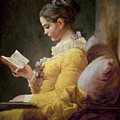 Young Girl Reading Painting by Jean Honore Fragonard Young Girl Reading Painting by Jean Honore Fragonard