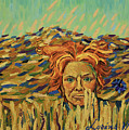 Young Man with a Corn Flower by Nikos Koniaris Young Man with a Corn Flower by Nikos Koniaris