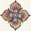 Zendala Template #1 Drawing by Jan Steinle Zendala Template #1 Drawing by Jan Steinle