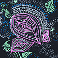Zentangle Flower Drawing by Carole Brecht Zentangle Flower Drawing by Carole Brecht