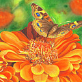 Zinnia Runway Painting by Lori Taylor Zinnia Runway Painting by Lori Taylor
