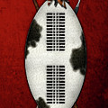 Zulu War Shield with Spear and Club on Red Velvet Digital Art by Serge Averbukh Zulu War Shield with Spear and Club on Red Velvet Digital Art by Serge Averbukh