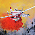 Air Tractor 802 Fire Boss Painting by Karl Wagner Air Tractor 802 Fire Boss Painting by Karl Wagner