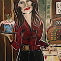 Cocktail Time Painting by Roxy Rich Cocktail Time Painting by Roxy Rich