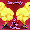 Hot Chicks In High Heels... #1 Painting by Will Bullas