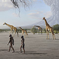Laetoli Fossil Footprints Scene #1 Photograph by Science Photo Library