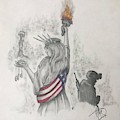 Liberty and Justice for All Drawing by Howard King Liberty and Justice for All Drawing by Howard King