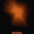 Map Of Wisconsin by Naxart Studio Map Of Wisconsin by Naxart Studio