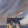 Poulnabrone portal Tomb Painting by Roland Byrne Poulnabrone portal Tomb Painting by Roland Byrne