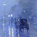 Rainy Midnight, Late 1890s by Childe Hassam Rainy Midnight, Late 1890s by Childe Hassam