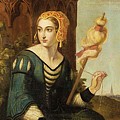 Seated Noble Lady With Distaff Before Gothic Tower And Landscape View by MotionAge Designs Seated Noble Lady With Distaff Before Gothic Tower And Landscape View by MotionAge Designs