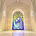 Stained Glass Window Nativity Scene by Allan Swart Stained Glass Window Nativity Scene by Allan Swart