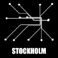 Stockholm Black Subway Map by Naxart Studio Stockholm Black Subway Map by Naxart Studio