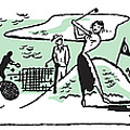 Summer Sports Scene with People of All Ages #1 Drawing by CSA Images