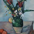 The Vase Of Tulips Painting by Paul Cezanne The Vase Of Tulips Painting by Paul Cezanne