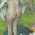Young Woman Dressing Herself Painting by Edgar Degas Young Woman Dressing Herself Painting by Edgar Degas