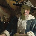 Girl With A Flute Painting by Johannes Vermeer Girl With A Flute Painting by Johannes Vermeer