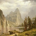 Merced River, Yosemite Valley Painting by Albert Bierstadt Merced River, Yosemite Valley Painting by Albert Bierstadt